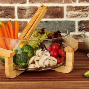 ARCO ارکو  سالاد خوری پایه چوبی گرد کد 01- 14926