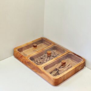 دوات  اردو خوری 3خانه مستطیل کد 2012- 15117