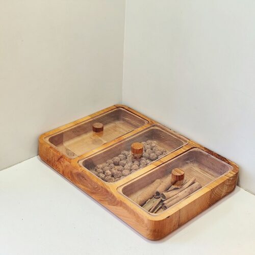 دوات  اردو خوری 3خانه مستطیل کد 2012- 15117