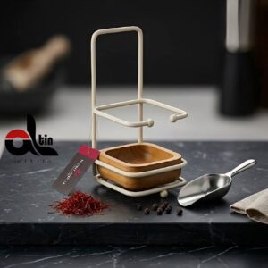 عروس نوین  جا قاشقی کنار گازی 4 گوش کرم AROOS-5544