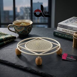 عروس نوین  زیر قابلمه گرد کرم AROOS-5558