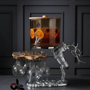 arcO ارکو  کلمن جام و شات دار پایه گوزن شوکا نقره ای شامپاین 4319