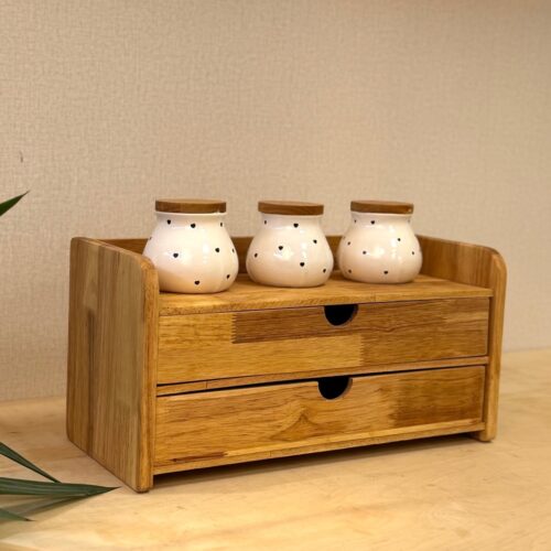 NICE WOOD نایس وود  چوب  مینی دراور 2 کشو بزرگ NICE-631