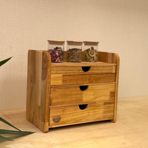 NICE WOOD نایس وود  چوب  مینی دراور 3 کشو کوچک NICE-632