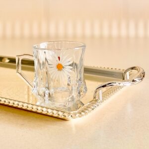 فنجان گلکسی کوتاه گل طلا بابونه 125- 14915